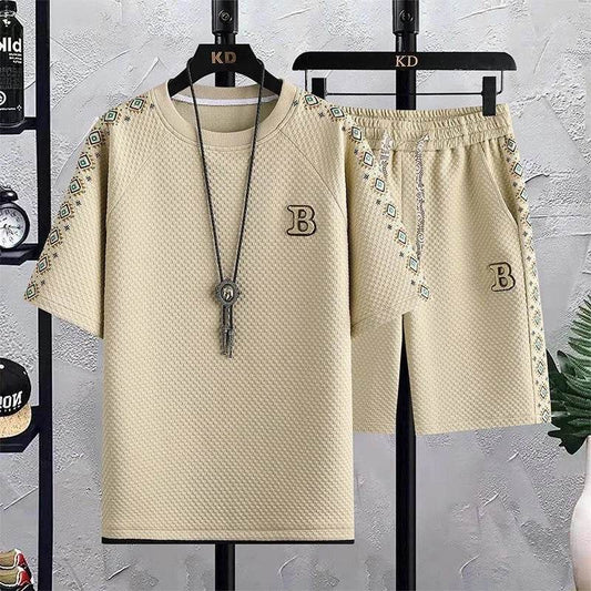 KOLMAKOV Men's Ice Silk Shorts Set - Summer Casual & Breathable - Buy Center