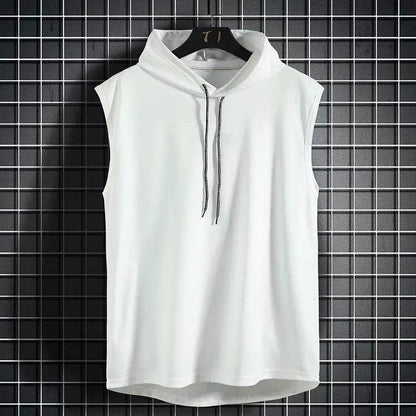 Men's Summer Gym Hooded Tank Top - Casual Fitness Vest for Bodybuilding - Buy Center