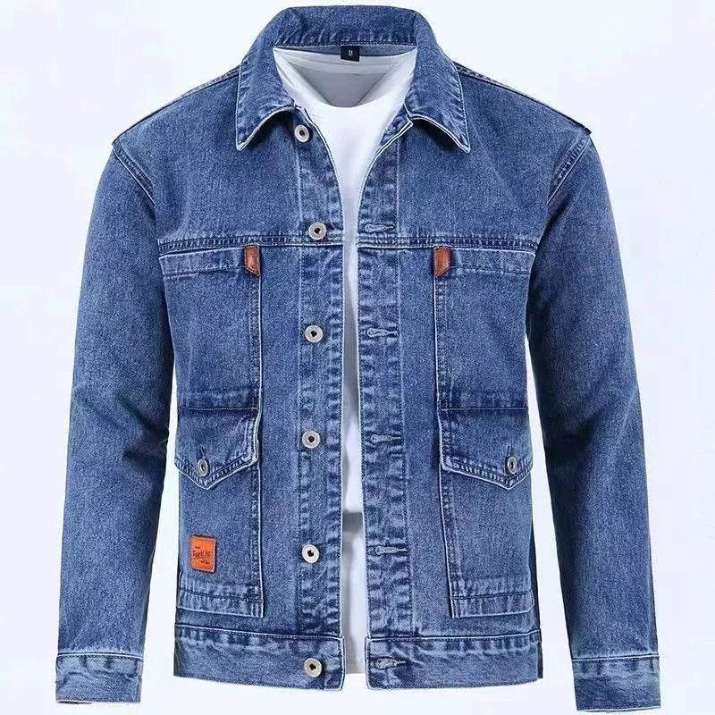 KOLMAKOV Solid Color Denim Jacket - Casual, Comfortable & Loose Fit for Men - Buy Center