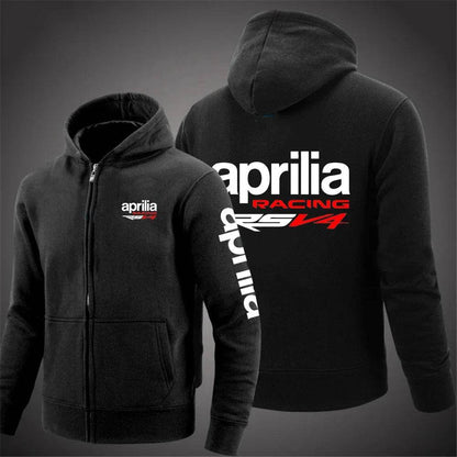 Aprilia Racing RSV4 Men's Printed Hooded Jacket - Casual Autumn Sportswear - Buy Center