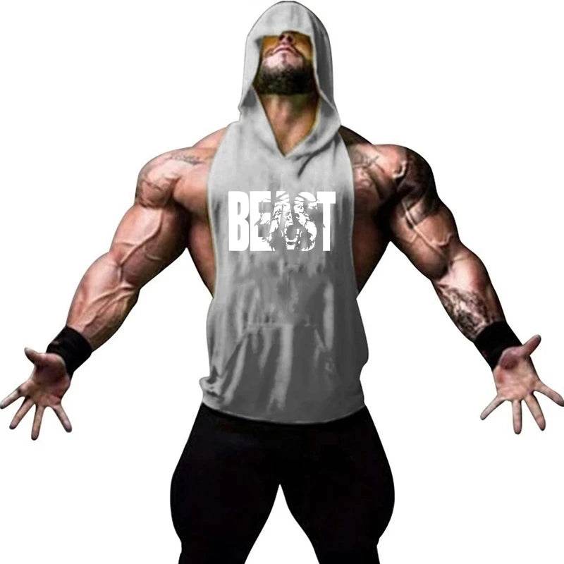 Men's Sleeveless Gym Top - Casual Bodybuilding Fitness Tank Shirt - Buy Center