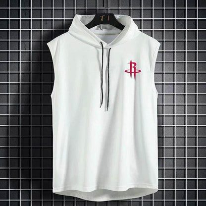 Summer Basketball Hooded Vest - Breathable Quick-Dry Sleeveless Top - Buy Center