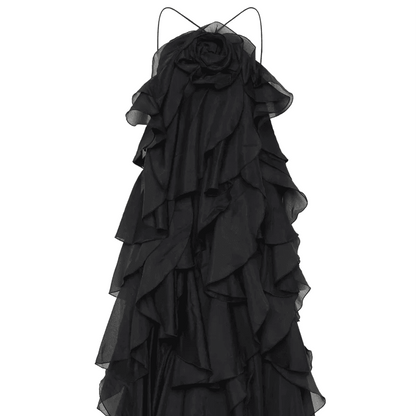 LLYGE Women’s Beach Layer Ruffles Maxi Dress - Backless & Sleeveless - Buy Center