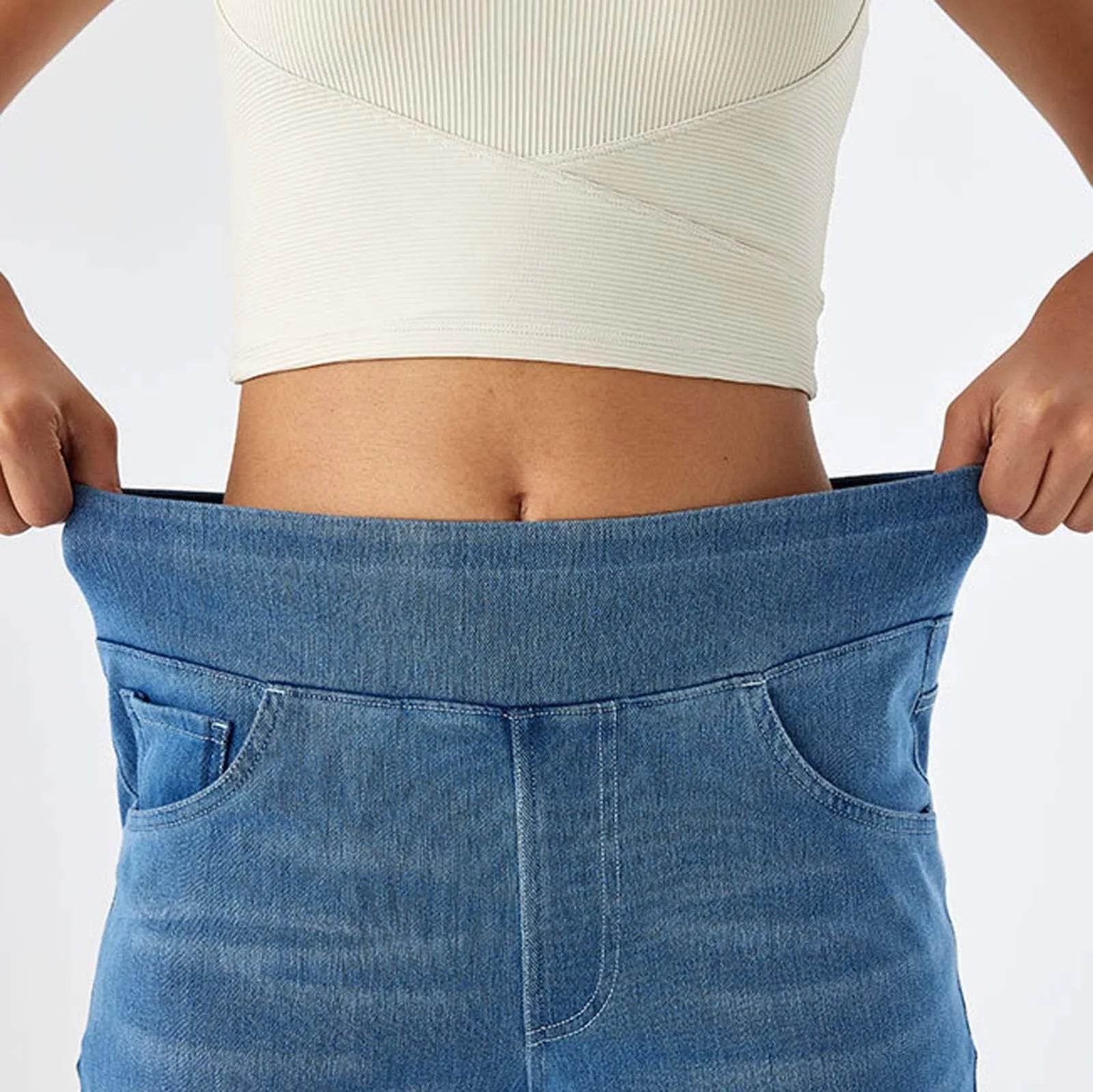 YOUYEDIAN Women's High Waist Wide Leg Jeans - Casual Retro Style - Buy Center