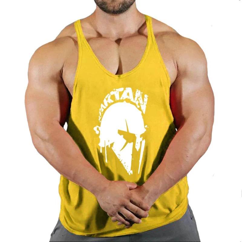 Men's Cotton Gym Singlet - V-Neck Bodybuilding Tank Top for Workouts - Buy Center