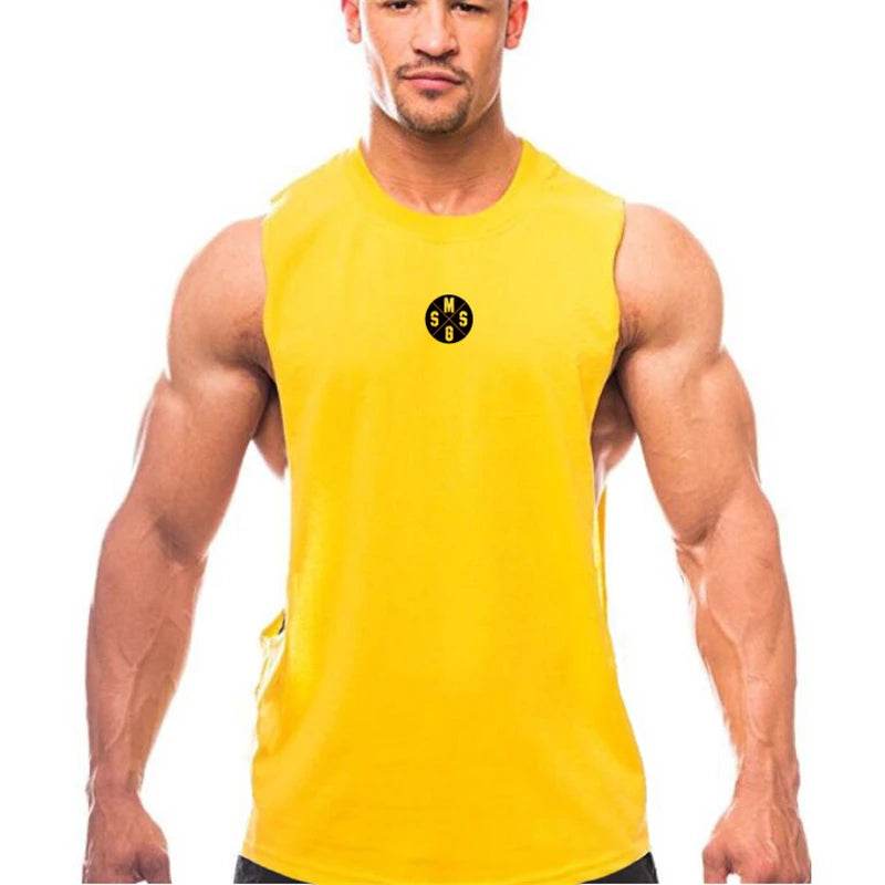 Muscleguys Men's Gym Tank Top - Low Cut Armholes for Fitness & Bodybuilding - Buy Center