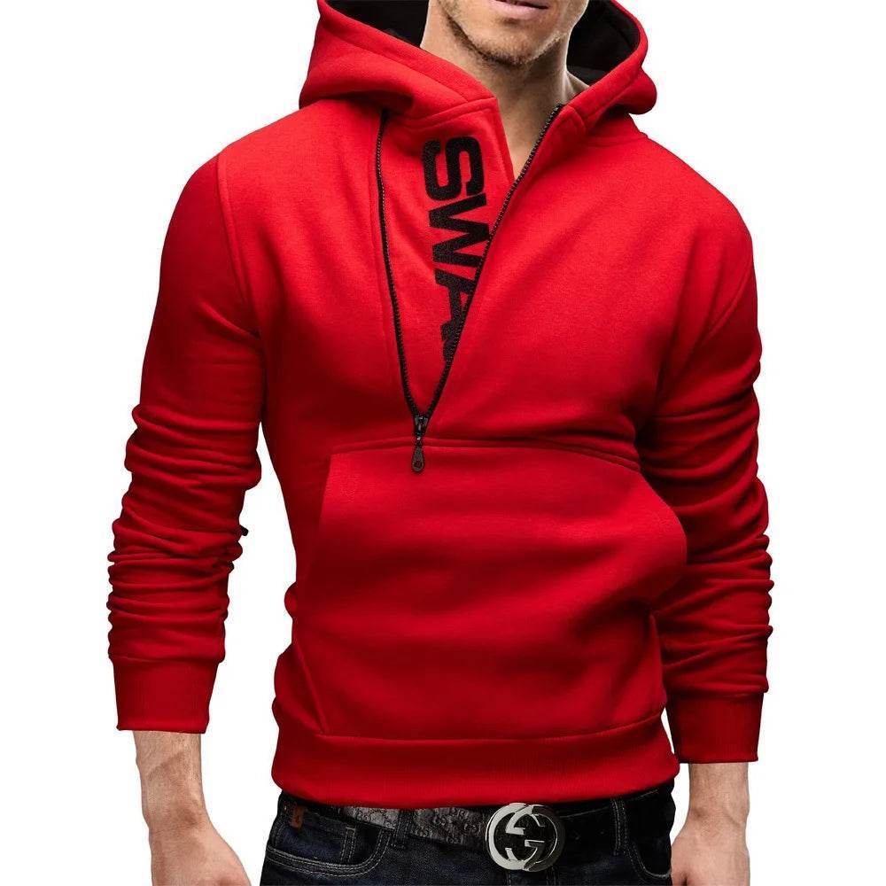 LETSNAGOU Men's Hooded Sweatshirt - Zipper Pullover for Casual Wear - Buy Center