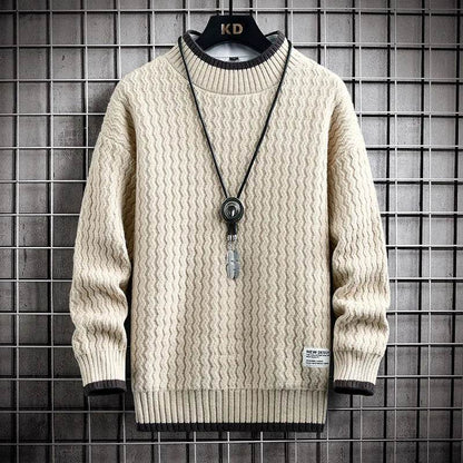 4XL-M Winter Mens Turtleneck Sweater Trend Thick Bottoming Sweater Men Solid Color Casual Jumper Sweater Male Warm Pullovers - Buy Center