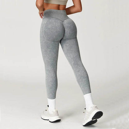 SWELTERING Women's High Waist Seamless Yoga Pants - Scrunch Bum Leggings - Buy Center