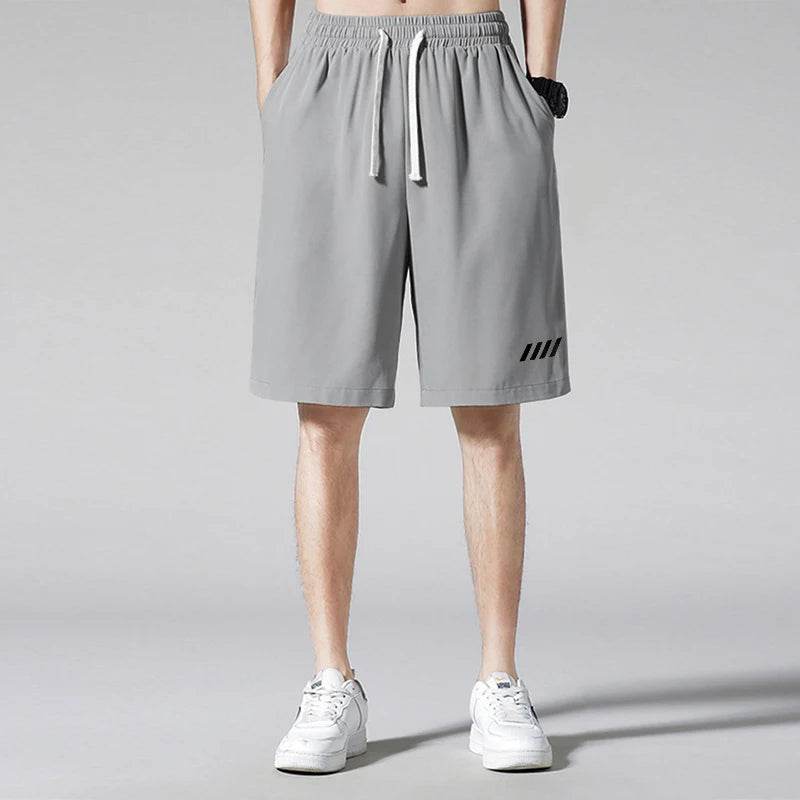 2024 Men's Summer Ice Silk Shorts - Quick Dry Casual Sportswear - Buy Center