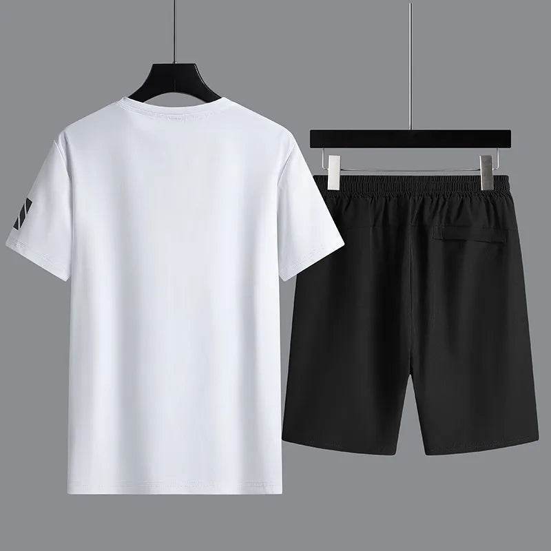 Summer Fashion Men’s T-Shirt & Shorts Set - Loose Fit Casual Wear - Buy Center