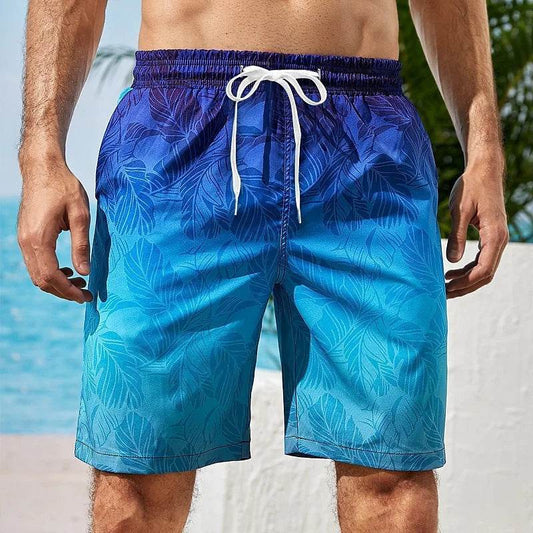 Colorful 3D Printed Beach Shorts for Men - Casual Summer Swim Trunks - Buy Center