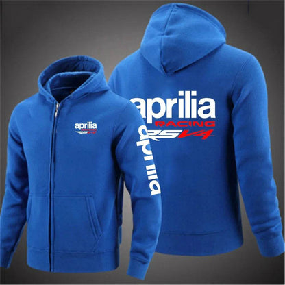 Aprilia Racing RSV4 Men's Printed Hooded Jacket - Casual Autumn Sportswear - Buy Center
