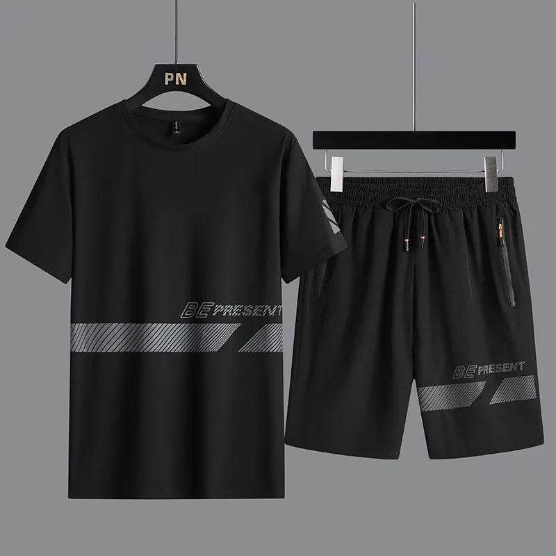 Summer Fashion Men’s T-Shirt & Shorts Set - Loose Fit Casual Wear - Buy Center