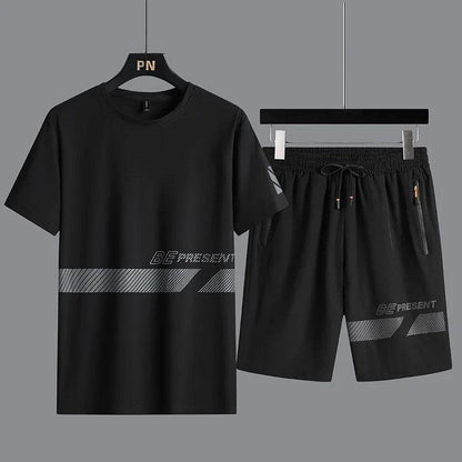 Summer Fashion Men’s T-Shirt & Shorts Set - Loose Fit Casual Wear - Buy Center