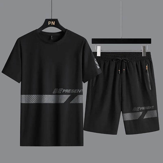 Summer Fashion Men’s T-Shirt & Shorts Set - Loose Fit Casual Wear - Buy Center