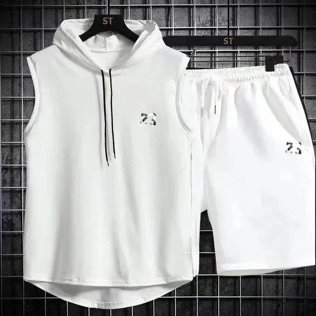 Men's Summer Casual Two Piece Set - T-Shirt & Shorts Twin Suit - Buy Center