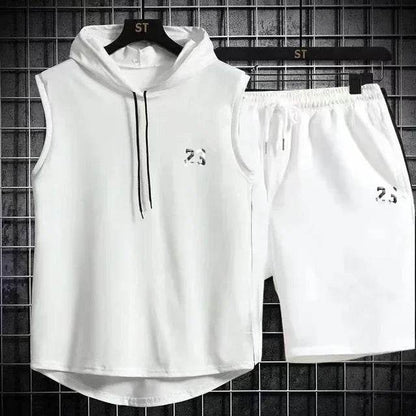 Men's Summer Casual Two Piece Set - T-Shirt & Shorts Twin Suit - Buy Center