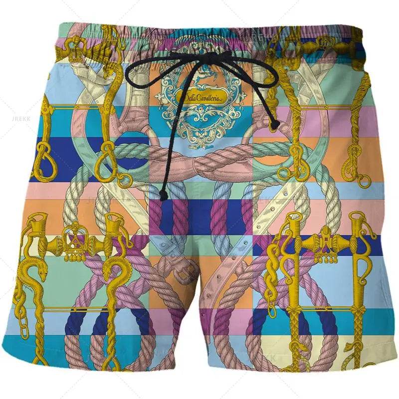 Luxurious 3D Printed Men’s Board Shorts - Hip Hop Beachwear for Summer - Buy Center