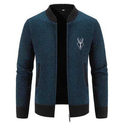 ENWEIGE Men's Knit Sweater Jacket - Casual Cold Weather Y2K Streetwear - Buy Center