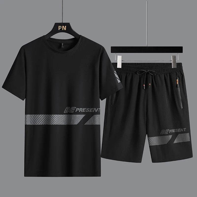 Summer Fashion Men’s T-Shirt & Shorts Set - Loose Fit Casual Wear - Buy Center