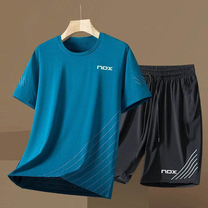 2024 Men's Tennis Sportswear Set - Short Sleeve Round Neck T-shirt - Buy Center
