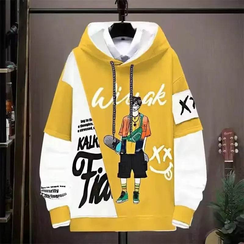 2024 Men's Graphic Hoodie - Casual Hip Hop Autumn Sweatshirt - Buy Center