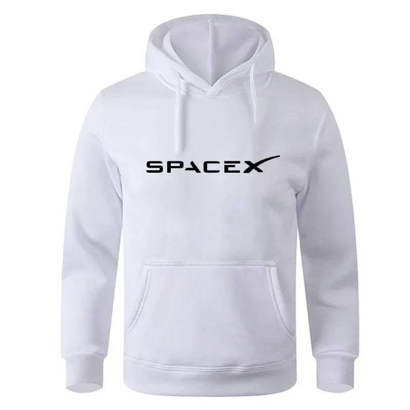 Space X Print Hoodie - Casual Cotton Sweatshirt for Men and Women - Buy Center