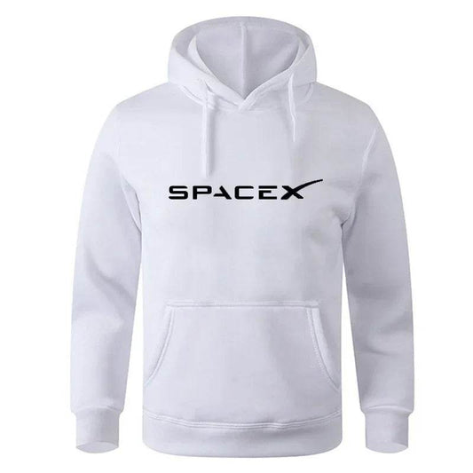Space X Print Hoodie - Casual Cotton Sweatshirt for Men and Women - Buy Center