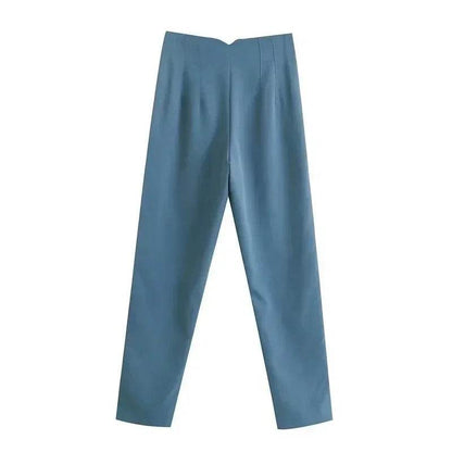 TRAF High Waist Women's Trousers - Office Wear & Casual Style - Buy Center