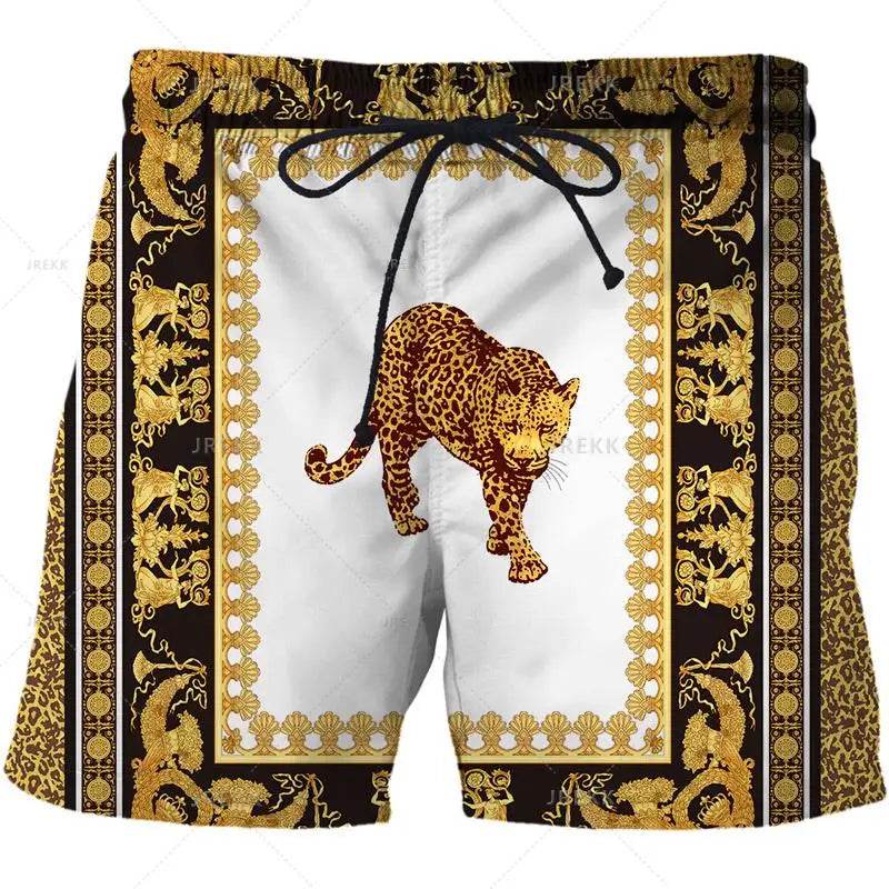 Luxurious 3D Printed Men’s Board Shorts - Hip Hop Beachwear for Summer - Buy Center