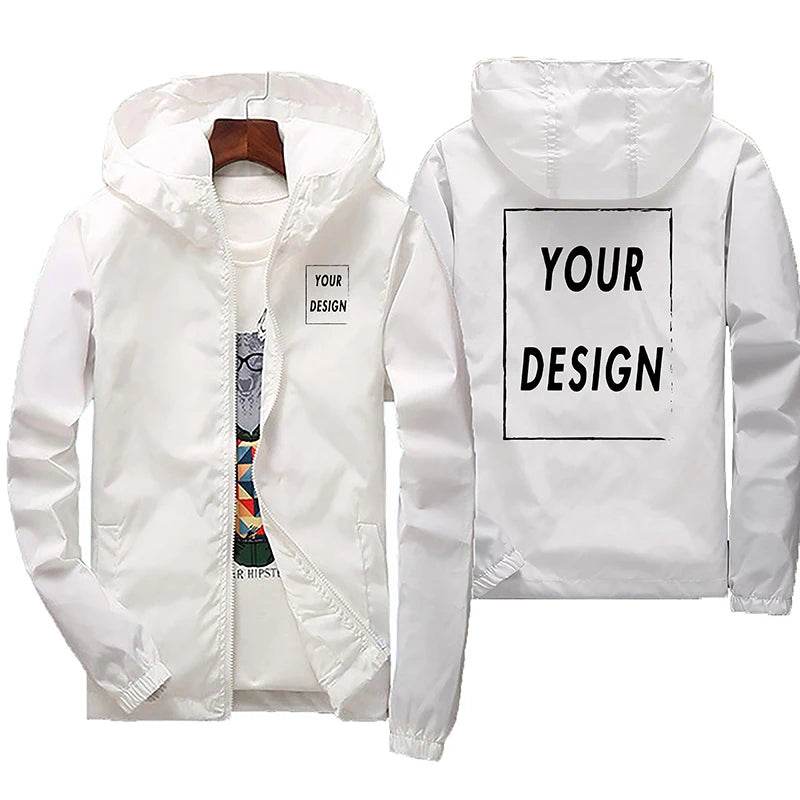Custom Men's Waterproof Autumn Jacket - Warm Windbreaker in 6XL Sizes - Buy Center