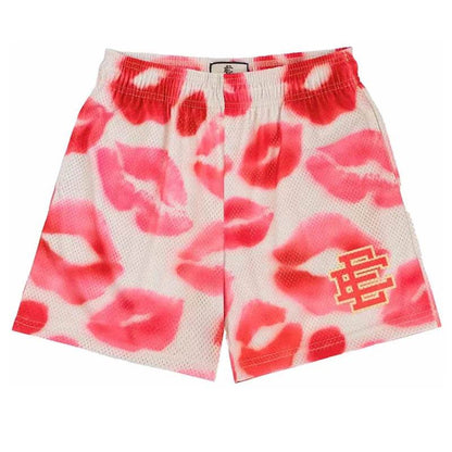 Eric Emanuel Men's Floral Printed Mesh Shorts - 2025 Summer Gym Style - Buy Center