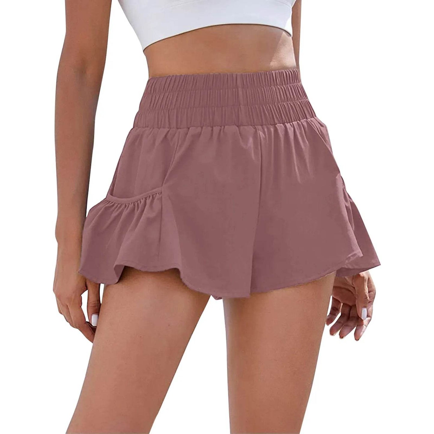 MXWFDY Women's High Waist Sports Shorts - Quick Dry, Casual Fit - Buy Center