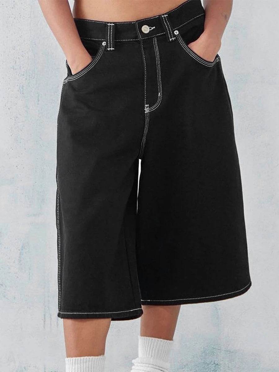 Trendy Men's Denim Shorts - Zipper Button Closure, Casual Summer Style - Buy Center