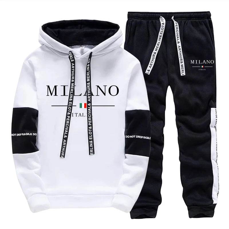 TLIT Mens Hooded Sweatshirt & Jogger Pants - Casual Sportswear Set - Buy Center
