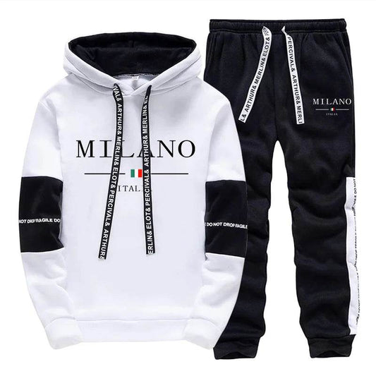 TLIT Mens Hooded Sweatshirt & Jogger Pants - Casual Sportswear Set - Buy Center