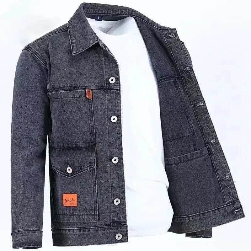 KOLMAKOV Solid Color Denim Jacket - Casual, Comfortable & Loose Fit for Men - Buy Center