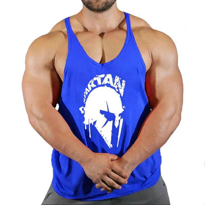 Men's Cotton Gym Singlet - V-Neck Bodybuilding Tank Top for Workouts - Buy Center