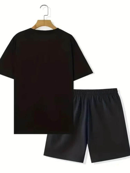 Men's Summer Casual Two-Piece Short Sleeve T-Shirt & Shorts Set - Buy Center