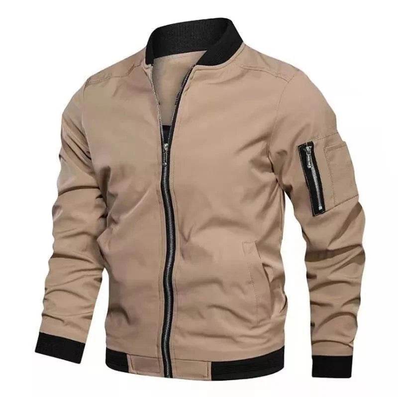 DIMUSI Men's Lightweight Bomber Jacket - Casual Windbreaker with Pockets - Buy Center