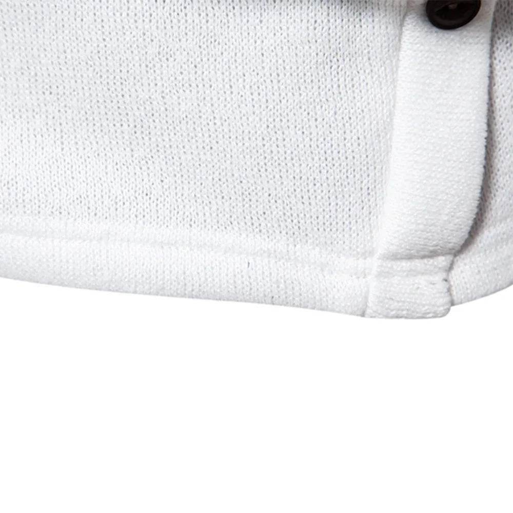 Autumn Winter Men Turtleneck Long Sleeve Sweater Korean Trend Solid Color Basic Shirt Knitted Button Design Pullover Man Clothes - Buy Center