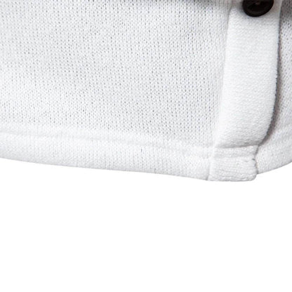 Autumn Winter Men Turtleneck Long Sleeve Sweater Korean Trend Solid Color Basic Shirt Knitted Button Design Pullover Man Clothes - Buy Center