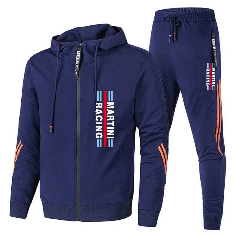 Men's Martini Racing Suit Set - Fashion Casual Sweater & Pants - Buy Center