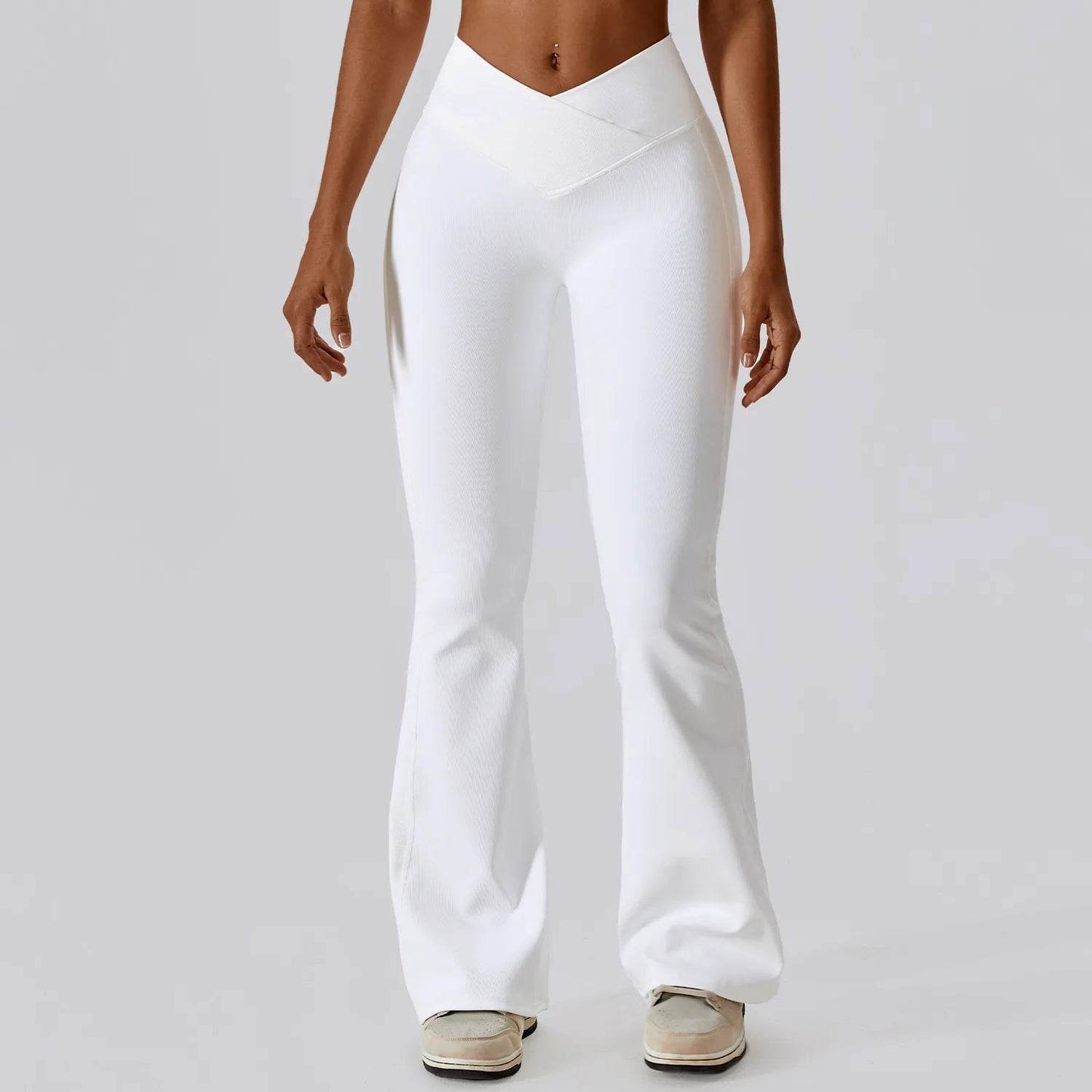 SWELTERING High Waist Flare Leggings for Women - Gym & Dance Fit - Buy Center