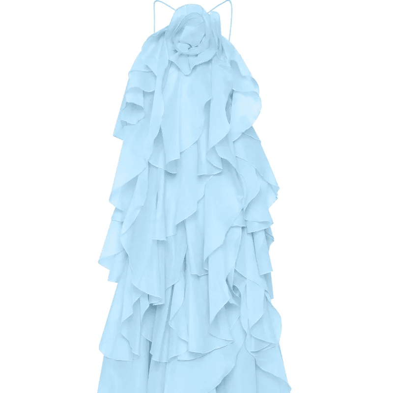 LLYGE Women’s Beach Layer Ruffles Maxi Dress - Backless & Sleeveless - Buy Center