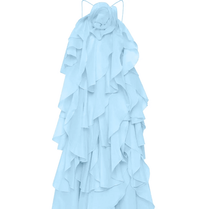 LLYGE Women’s Beach Layer Ruffles Maxi Dress - Backless & Sleeveless - Buy Center