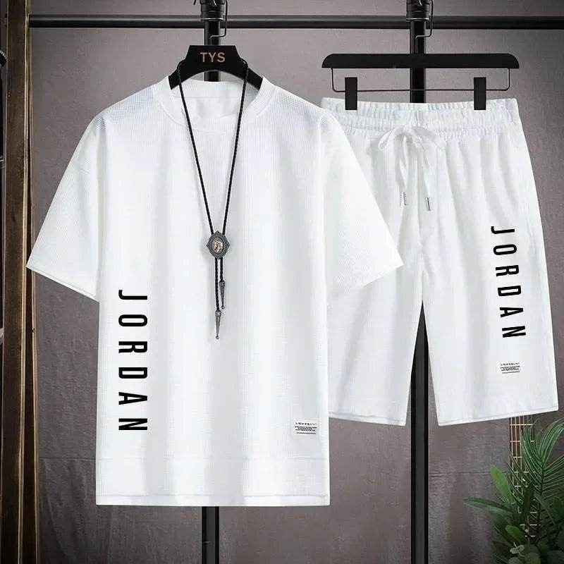 Men's Stylish Casual T-Shirt and Shorts Set - Summer Comfort Wear - Buy Center