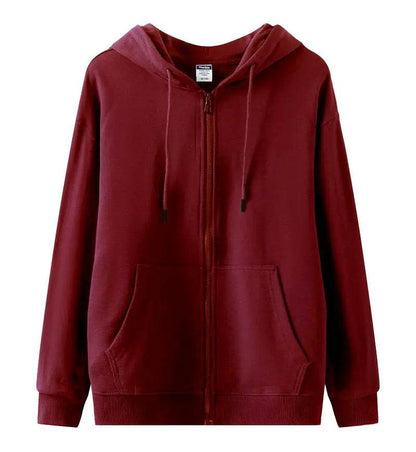 Casual Men’s Heavy Cotton Hoodies - Full Zipper, Thick Pullover for Autumn - Buy Center
