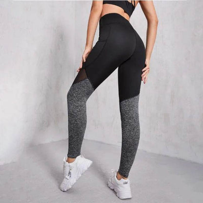 MODX Women's High Waist Mesh Spliced Leggings - Gym & Fashion Tights - Buy Center